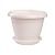Фестона горшок с поддоном 3,3л d22 h17 белый 1/24 (ТехПласт)