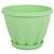 Знатный горшок с поддоном 1л d14см h11см зеленый 1/72 (ФлораПласт)