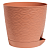 Блюз кашпо с поддоном 1,5л d14 h13см карамель (ФлораПласт)