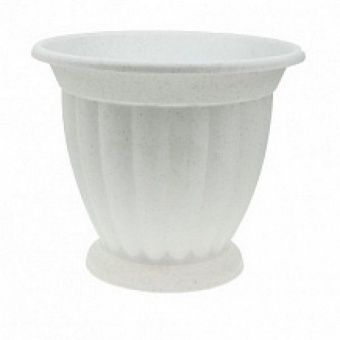 00009794_Гречинка кашпо на ножке 2л d20 h17 белый 