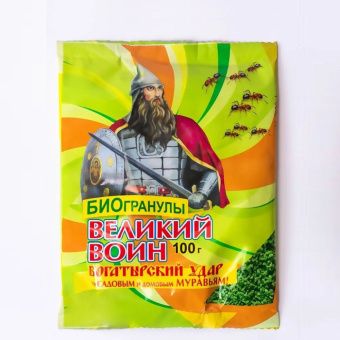 ЦБ-00005907_Гранулы БИО Великий Воин от муравьев 100г (ВХ)
