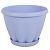 Знатный горшок с поддоном 0,45л d11см h8см сиреневый 1/56 (ФлораПласт)