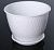 Корсика горшок с поддоном 2,4л d19 h14,5 белый 1/20 (ТехПласт)
