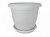 Топрак кашпо с поддоном 32л d37 h33 мрамор (Ангора) 1/5