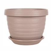 Толедо горшок с поддоном 2л d17 h13 фрапе 1/23 (ТехПласт)