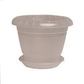 Фестона горшок с поддоном 3,3л d22 h17 прозрачный 1/24 (ТехПласт)