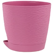 Блюз кашпо с поддоном 1,5л d14 h13см пунш (ФлораПласт)