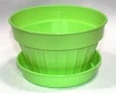 Виолетт Классик кашпо с поддоном 0,5л d12 h8 салатовый (Ангора) 1/100