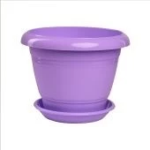 Фестона горшок с поддоном 1,6л d17 h13,5 лаванда 1/30 (ТехПласт)