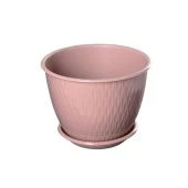 Корсика горшок с поддоном 2,4л d19 h14,5 фраппе 1/20 (ТехПласт)