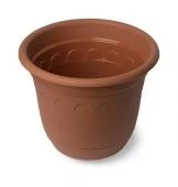 Колывань горшок с поддоном 0,45л d11 h8,9см С91 терракот 1/45 Мартика