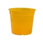 Орхидея горшок без поддона 1,5л d15 h12,5 янтарный 1/68 (ТехПласт)