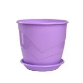 Венеция горшок с поддоном 4,1л d21 h18,5 лаванда 1/12 (ТехПласт)