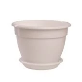 Антик горшок с поддоном 4,9л d25 h17,5 белый 1/24 (ТехПласт)