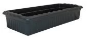 Ящик для цветов МАЛЫЙ черный длина 45см ширина 19см высота 8,5см (Радиан) 1/10
