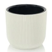 Линеа кашпо 2,3л d170 h147 слоновая кость 1/24 (ФлораПласт)