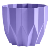 Геометрия кашпо 0,8л d13см h16см лаванда 1/27 (ФлораПласт)