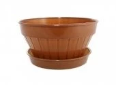 Виолетт Классик кашпо с поддоном 1л d16 h9 терракот (Ангора) 1/60